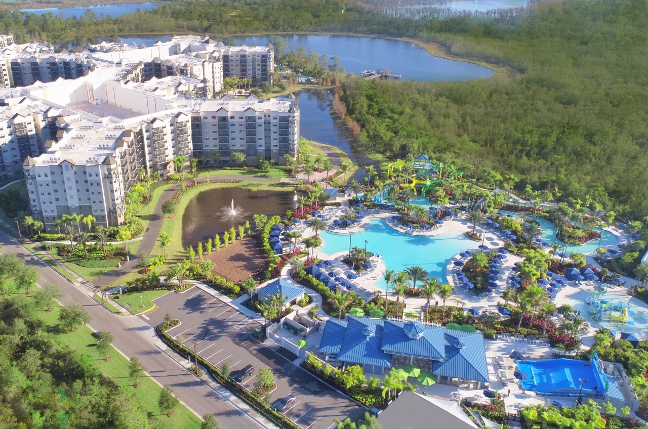 Arial shot of the Grove Resort Orlando Florida